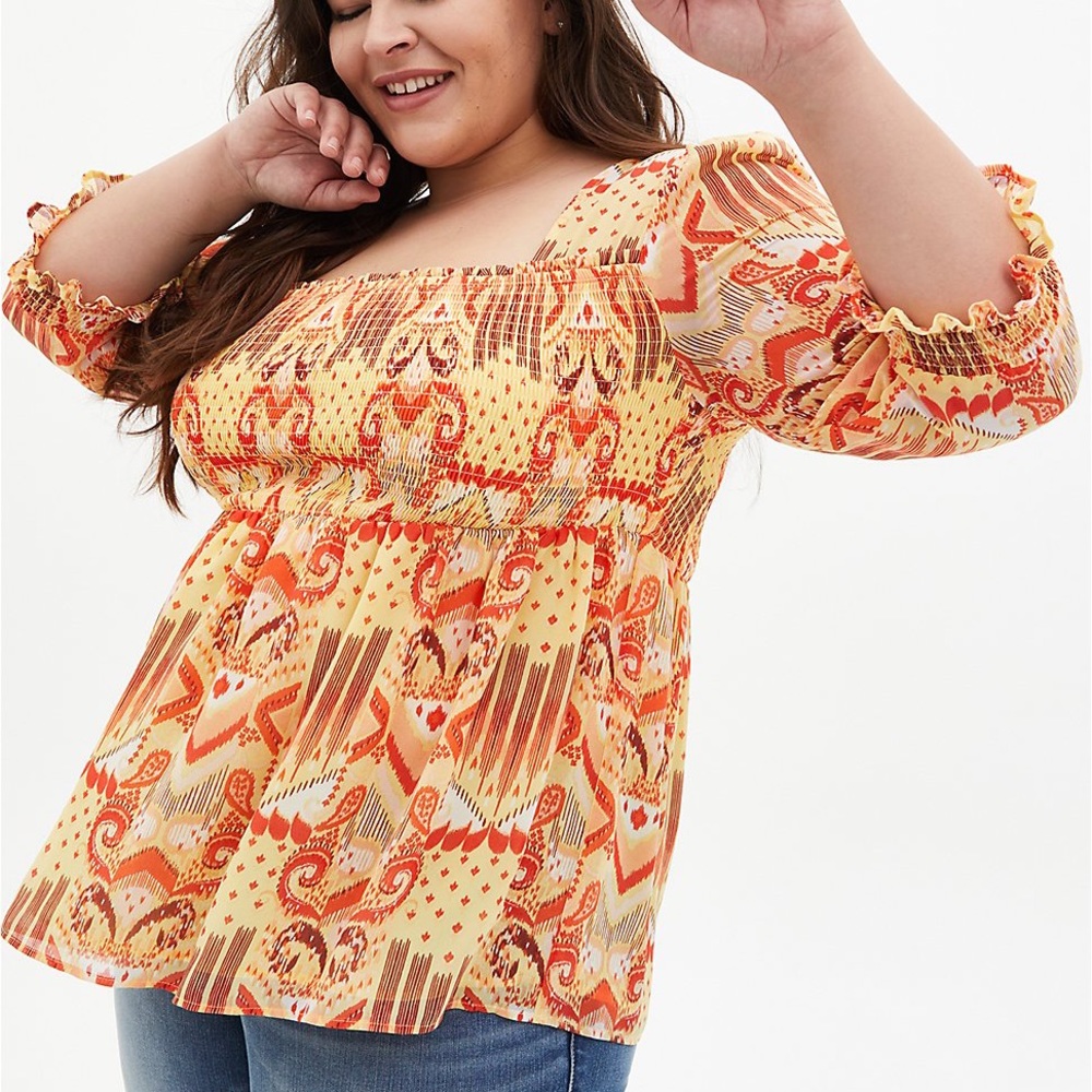 NWT Torrid Ikat Top